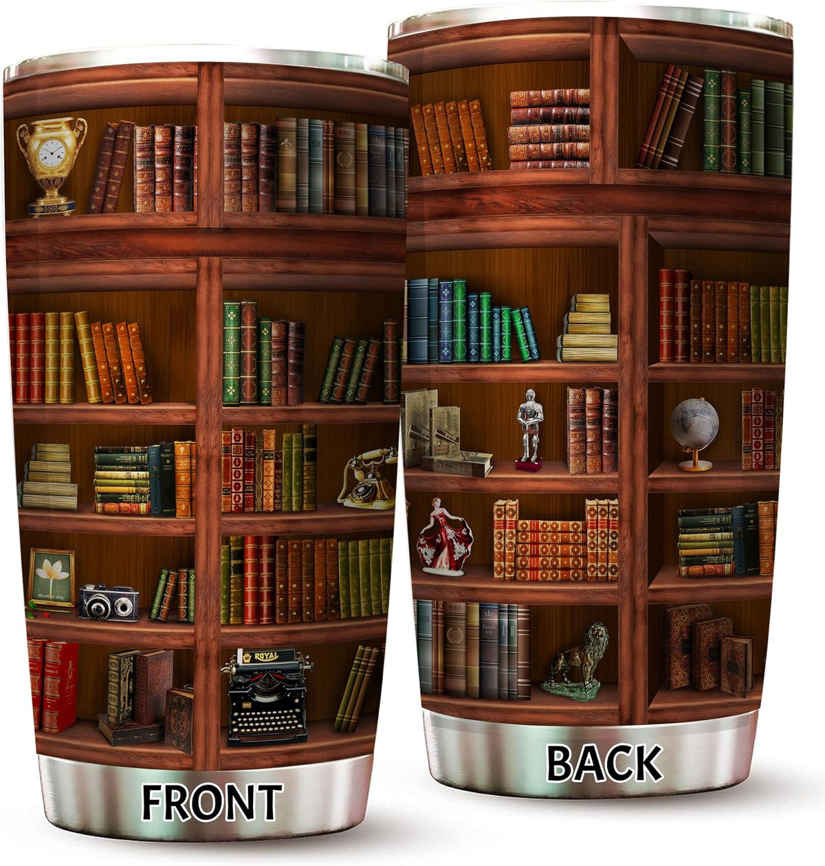 2IMT Book Tumbler Library Travel Mug lifestyle setup for book lovers