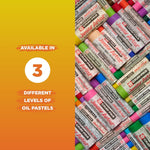 Back of the pastel set box with instructions