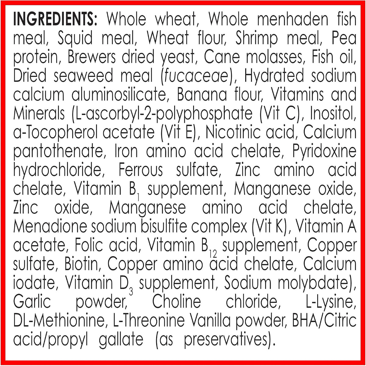 API Betta Food side profile of container branding and instructions