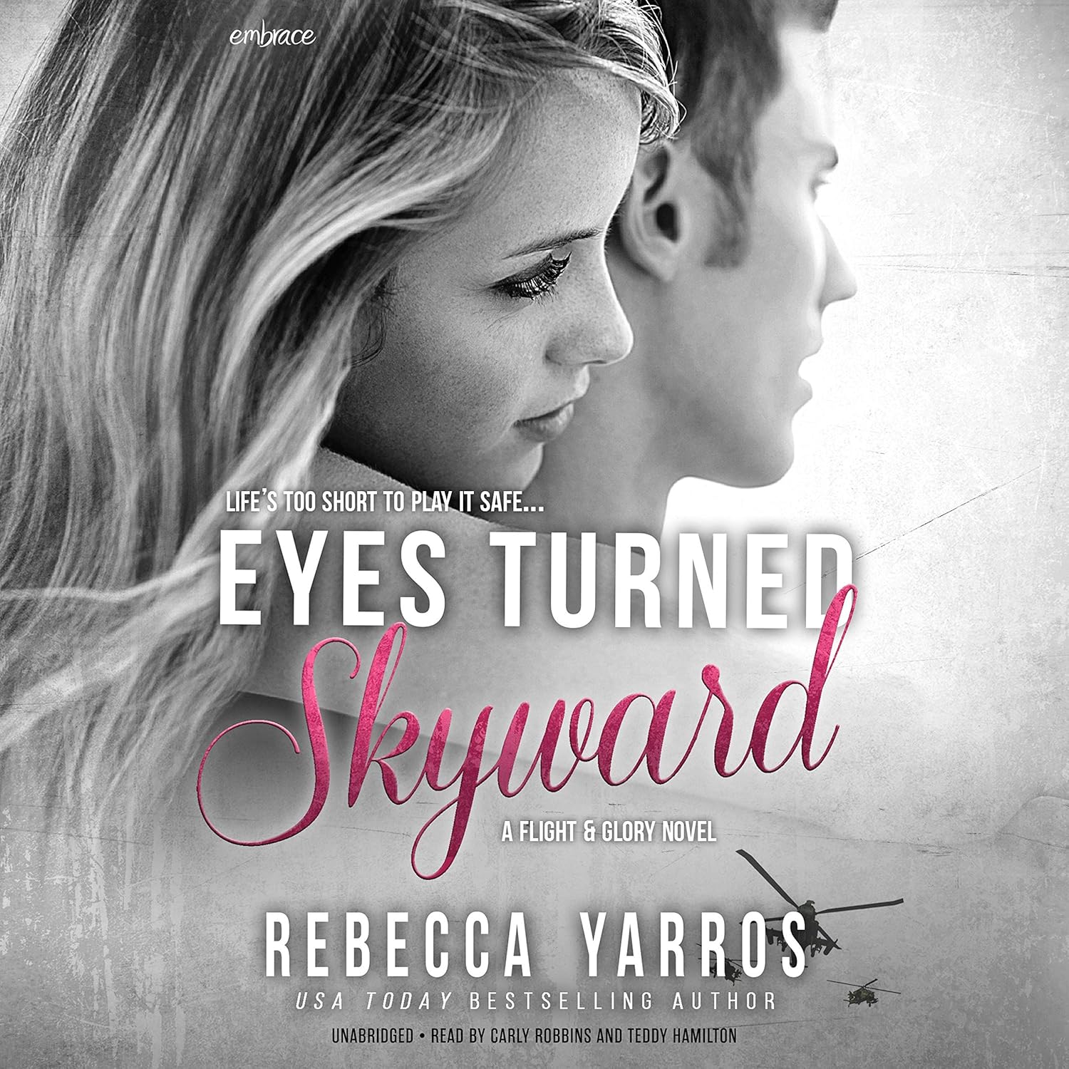 Rebecca Yarros Eyes Turned Skyward Flight and Glory Book Two front cover audiobook artwork.