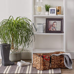 Bone Dry decorative toy basket filled with pet accessories