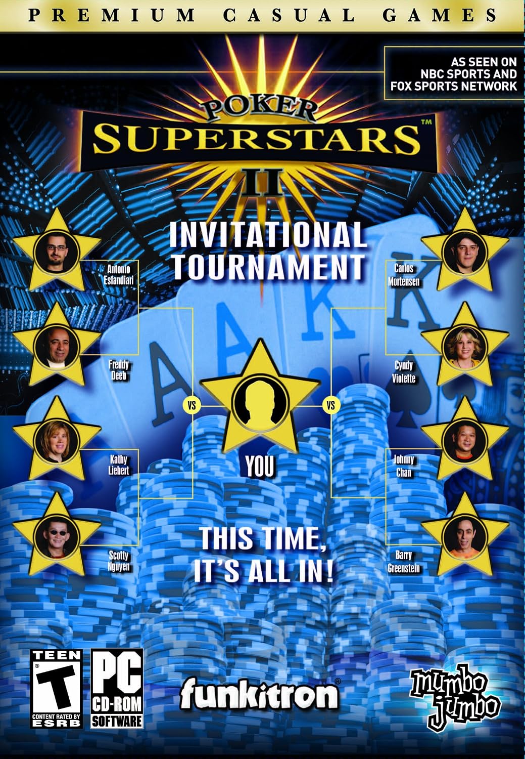 Mumbo Jumbo Poker Superstars II Windows PC game front view box cover