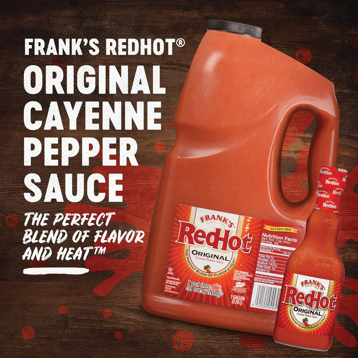 Frank's RedHot cayenne pepper sauce nutritional info