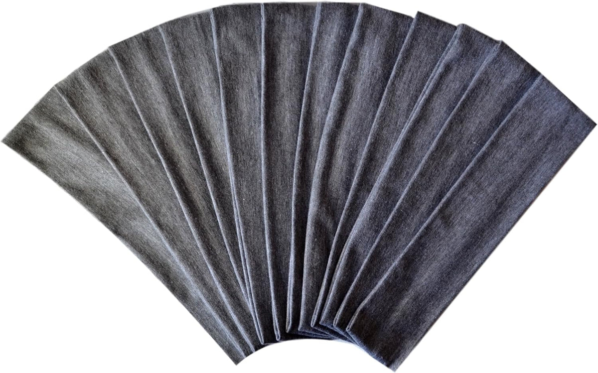 Funny Girl Designs wide cotton headband worn view