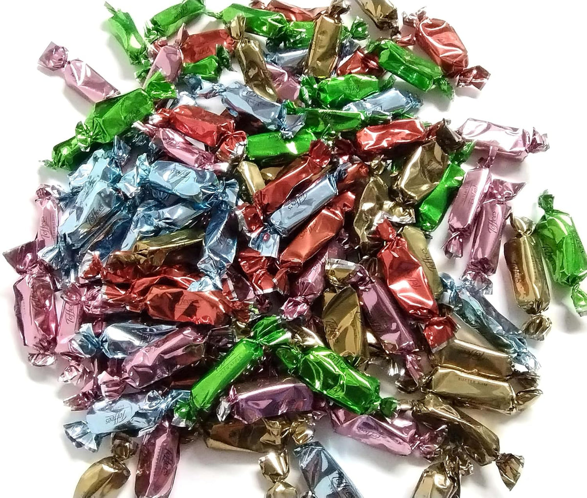 Vanilla Chocolate Coffee Rum Mint Flavored Soft Toffee Mix Bulk Bag