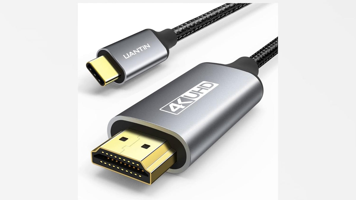 Authentic UANTIN USB 3.1 Type-C to HDMI accessory packaging detail.