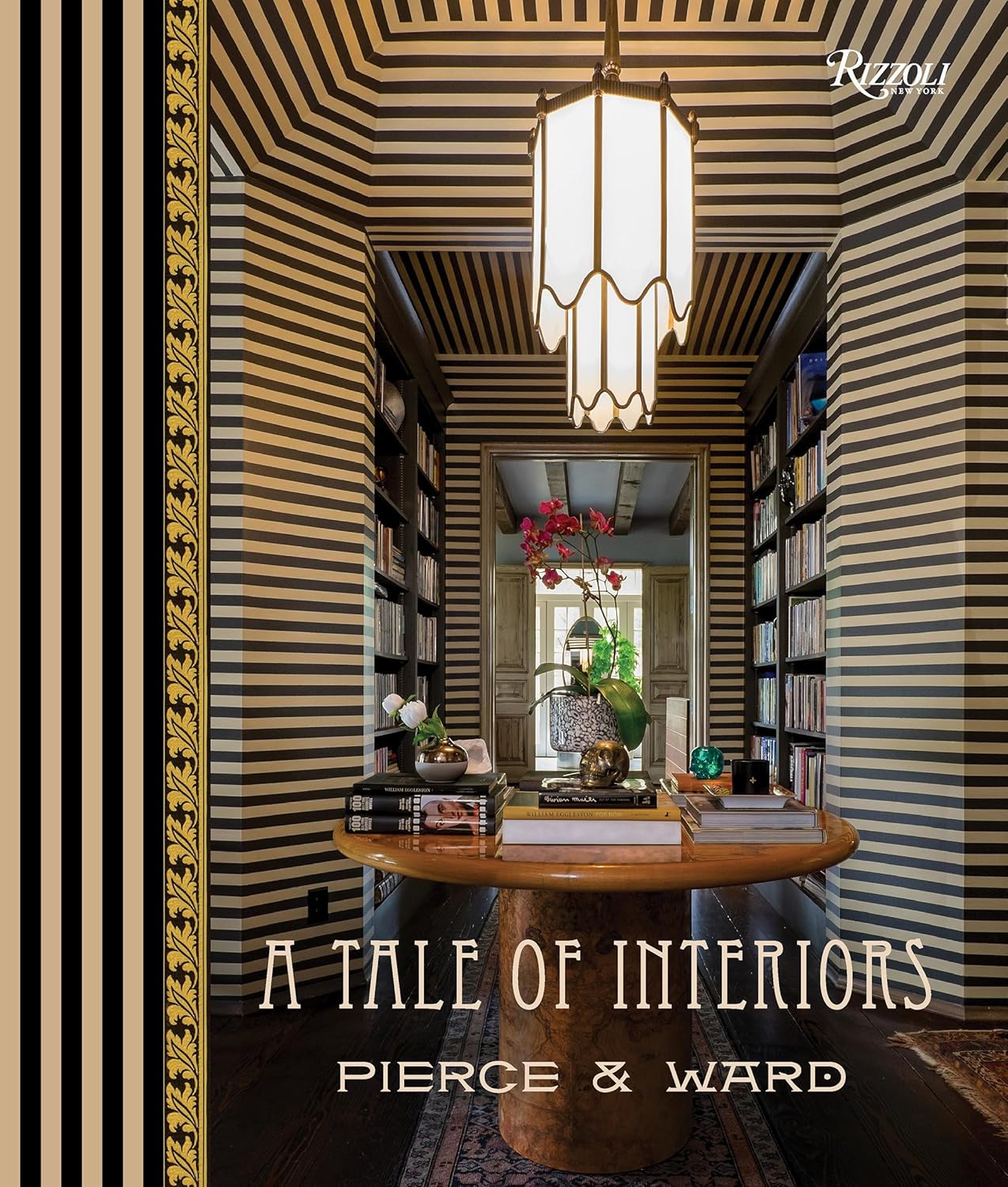 A Tale of Interiors hardcover book front cover design