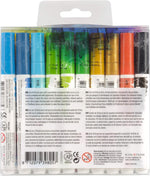 Ecoline liquid watercolor pens demonstrating color blending on paper