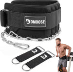 DMoose Fitness Dip Belt for Weight Lifting, Pullup, Squats & Dips - 36" Robust Steel Chain, Comfortable Neoprene Padding Supports 350lbs - Gym Weight Belt for Strength Training Workout & Weightlifting - Image 15