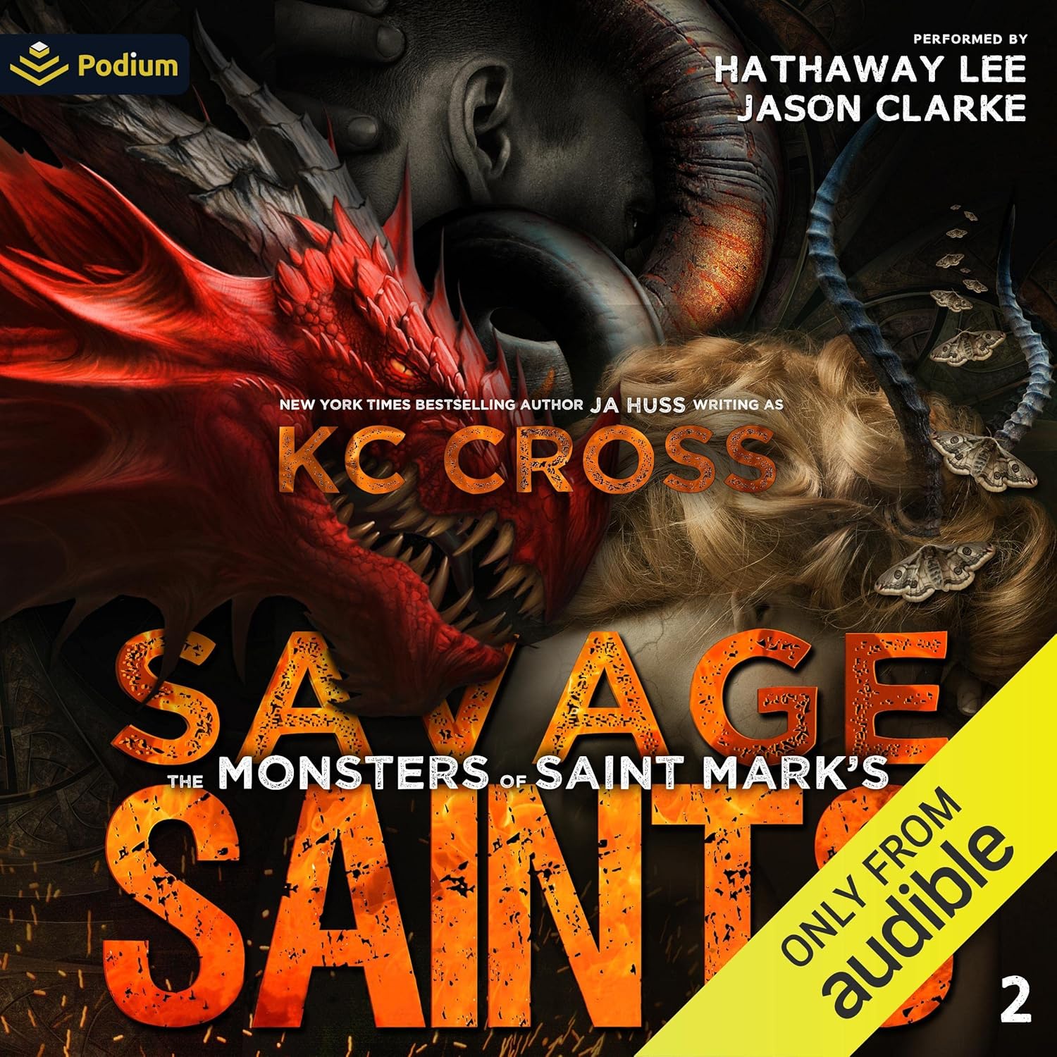 J A Huss Savage Saints Audiobook Front Cover Art