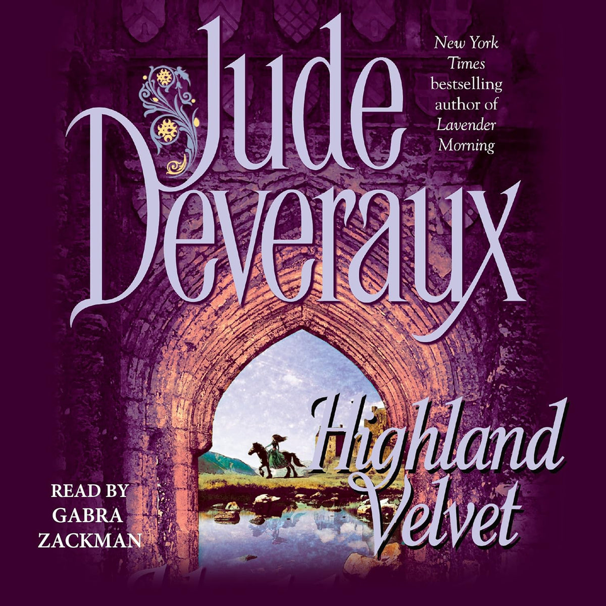 Jude Deveraux Highland Velvet audiobook front cover art