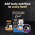 Authentic USA imported Cesar dog food variety pack branding