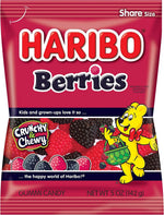 Haribo extra sour s'ghetti candy nutrition label and ingredients list view