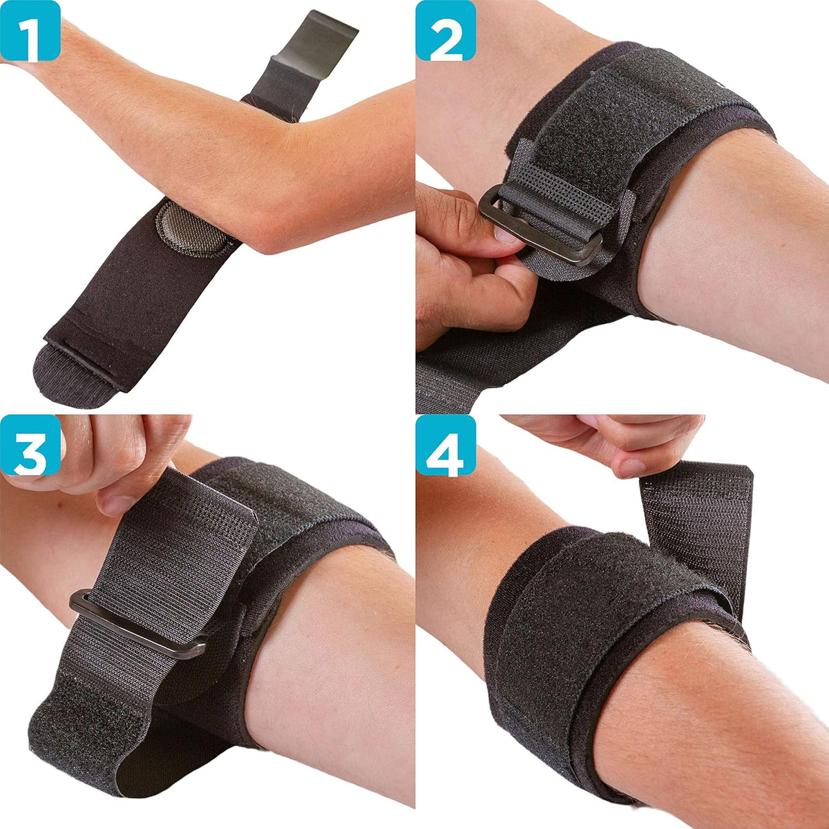 BraceAbility Counterforce Brace - Tendonitis Strap Support Band for Tennis & Golfers Elbow Pain - Image 9