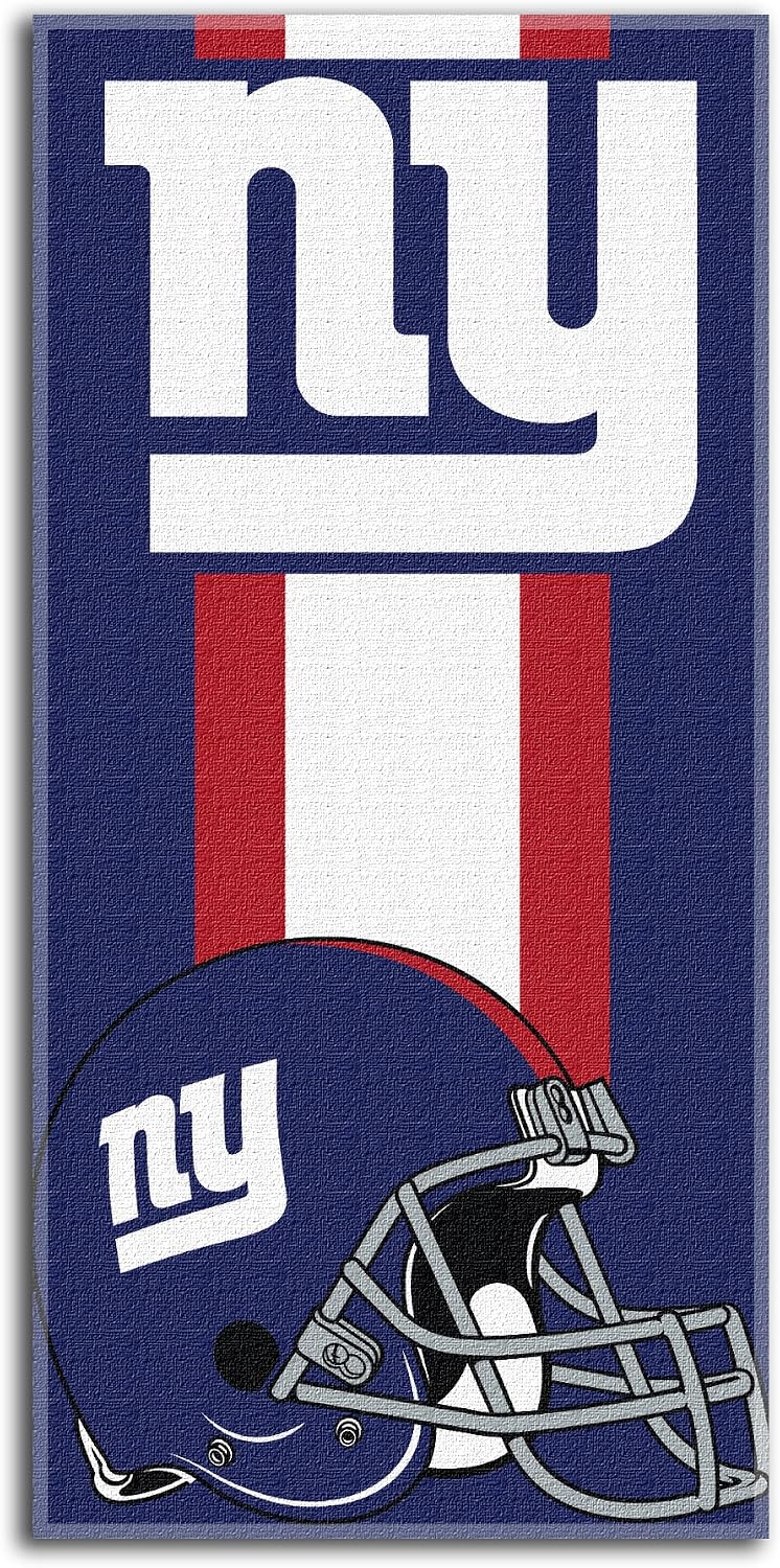 Northwest New York Giants beach towel front view