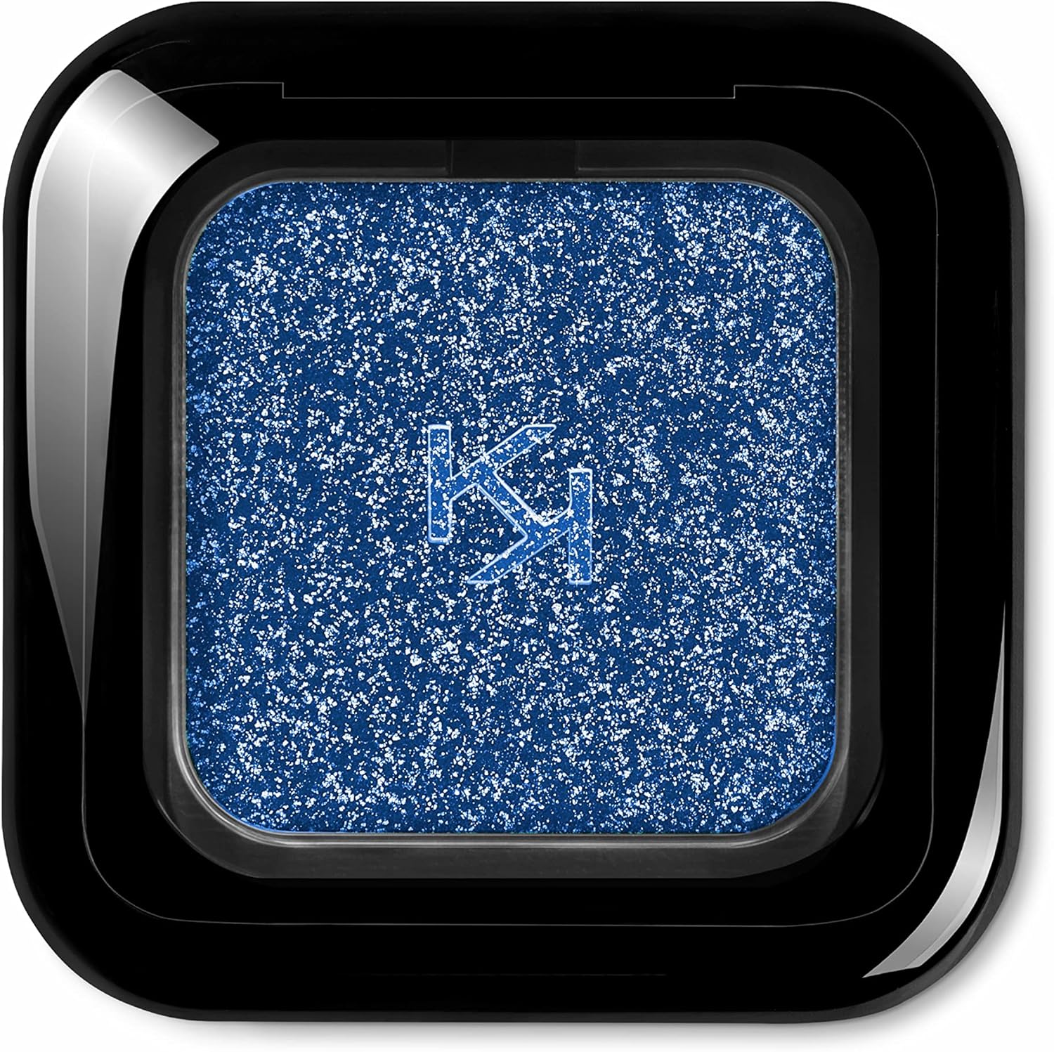 Kiko Milano Glitter Shower Eyeshadow in shade 12 Blue Sea front view showing the 3D glitter texture.