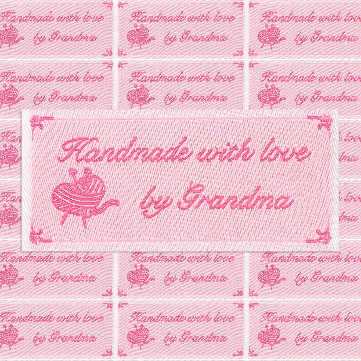 20 Pieces Iron on Grandma Labels Handmade with Love by Grandma Tags Personalized Sewing Labels on Clothes Iron on Tags for Handmade Items Clothing - Image 9
