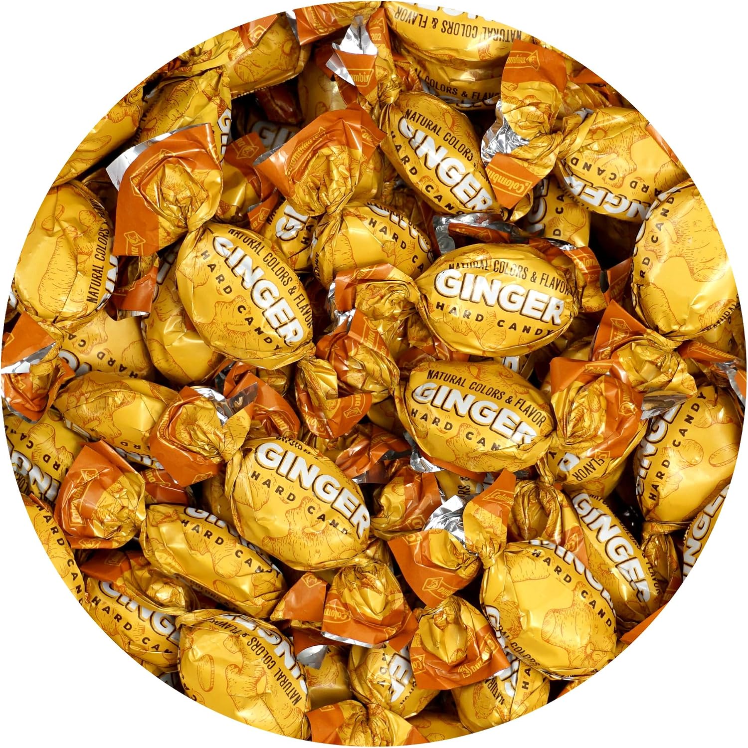 Fusion Sweets And Snacks ginger hard candy front packaging view