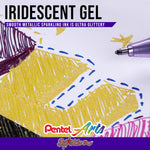 Pentel Sparkle Pop gel pen writing sample on paper