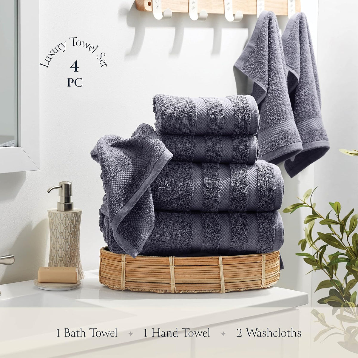 Belador hand towel showing the durable stitched edge and weave detail