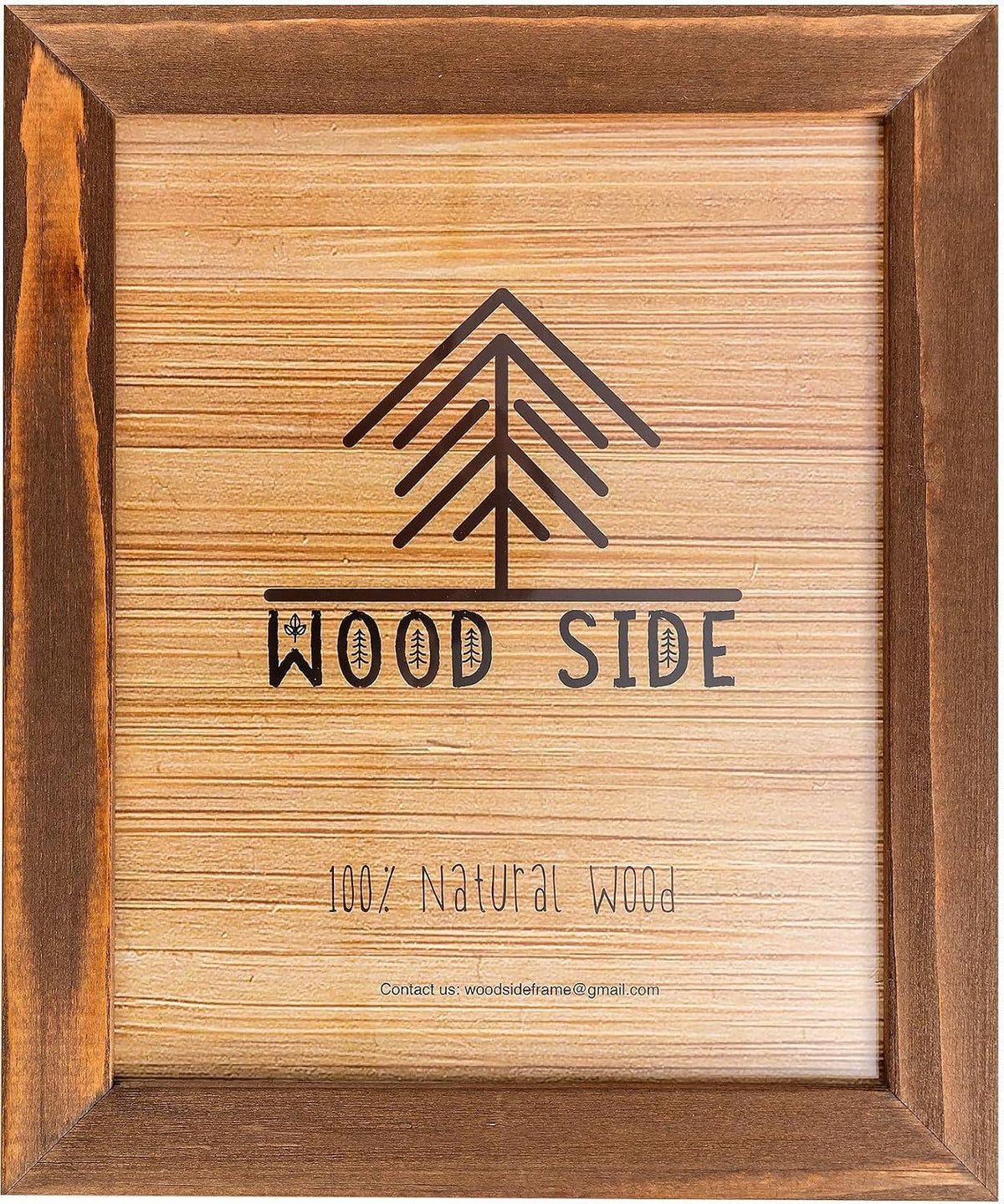 Woodside Rustic Wooden Picture Frame 11x14-100% Natural Solid Eco Distressed Wood for Wall Mounting Photo Frame - Dark Grey - Image 13