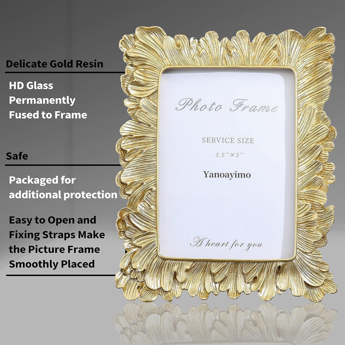 Yanoayimo retro European design picture frame close up