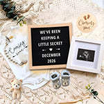 TUOWITA pregnancy announcement set front view premium milestone photo props