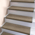 Brakki Bullnose Carpet Stair Treads, Stair Treads for Wooden Steps, 2pcs | Non Slip and Washable, Stair Rug for Indoor Runner and Pets, Soft Edging Staircase Protectors, L29.5" x W9.5", Brown - Image 9