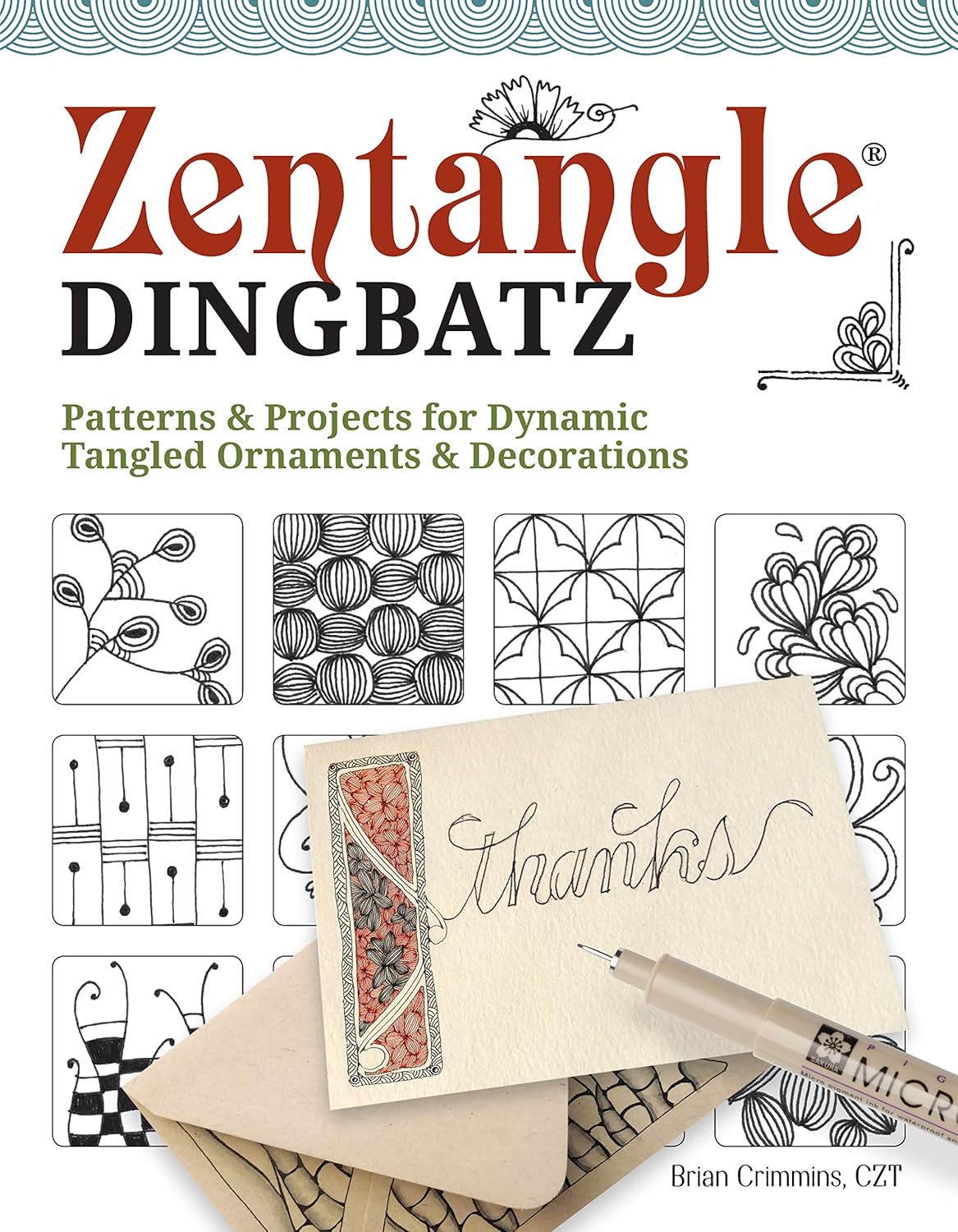 Design Originals Zentangle Dingbatz book front cover design