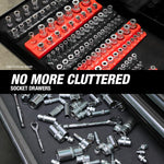 Full packaging and complete 3 piece set of OEMTOOLS 22487 organizers