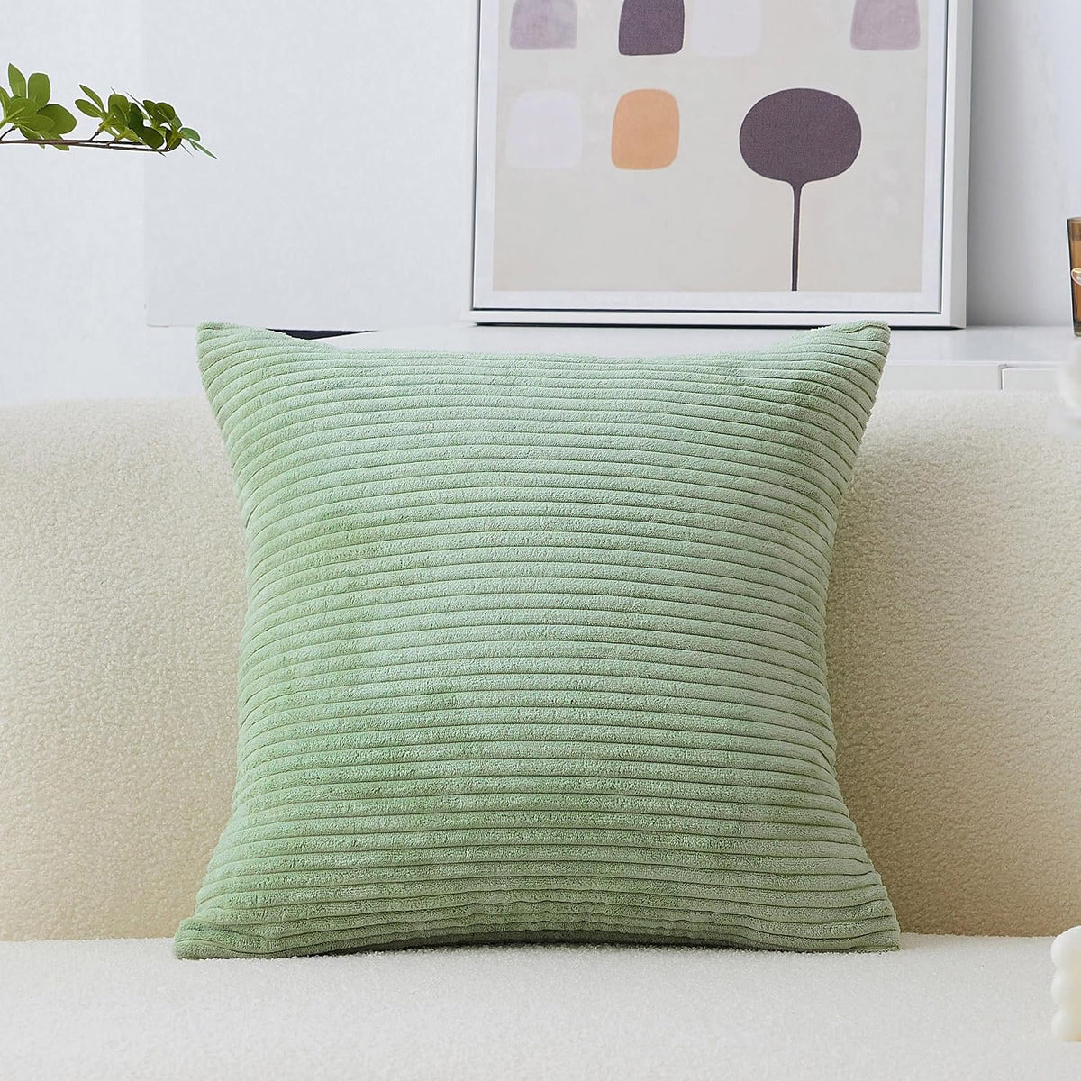 Home Brilliant decorative lumbar pillow cover lifestyle shot