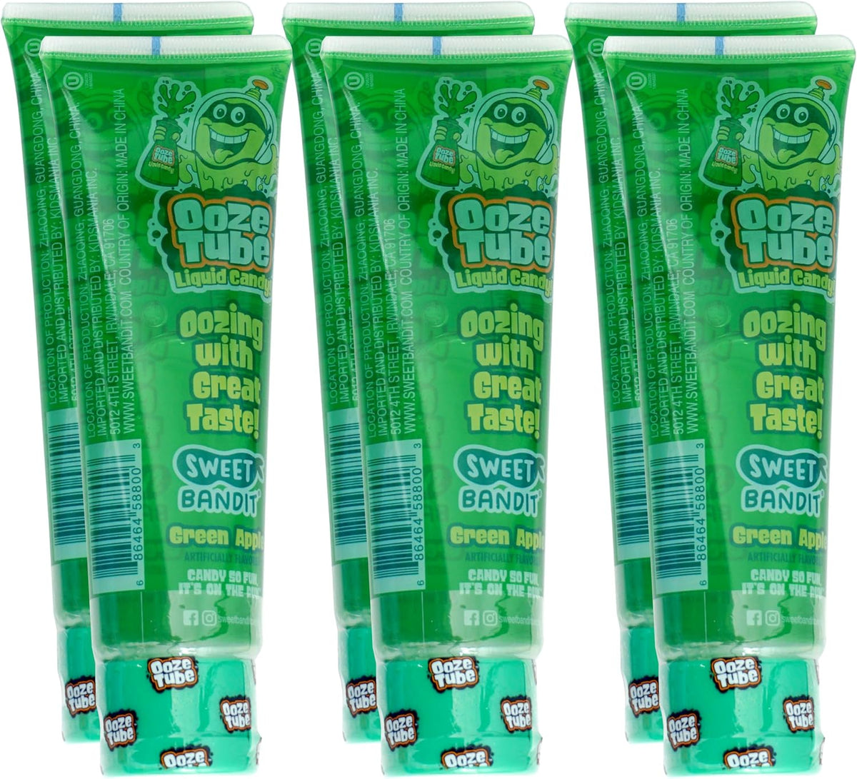 Ooze Tube Liquid Candy Assorted Flavors, 4 Ounce Each (Pack of 3 Flavors) Green Apple, Blue Raspberry, Cherry - Image 9