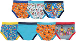 Paw Patrol character printed briefs flat lay display