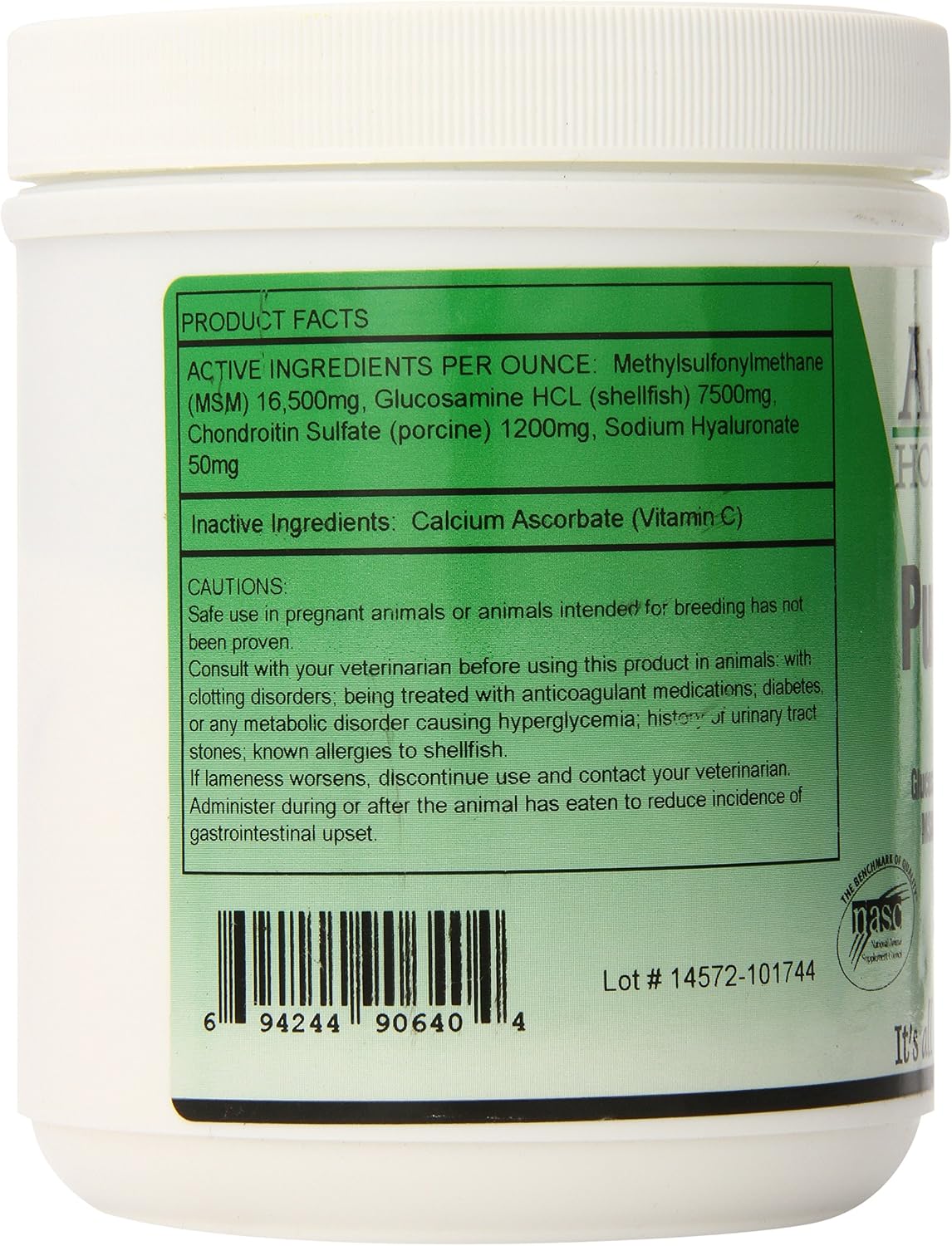 AniMed Pureflex W/HA 90640 powdered supplement texture close up