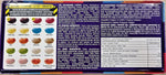 Jelly Belly party candy challenge box displaying the colorful selection of sweet and wild jelly beans.