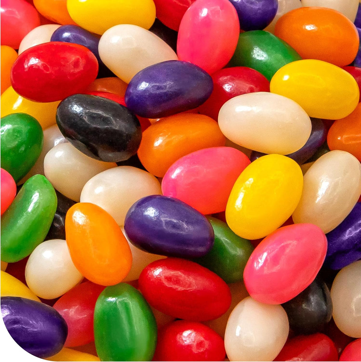 DM Sweets assorted jelly beans two pound bag front view of imported candy