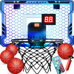 Ropoda indoor basketball hoop front view with LED lights