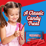 Soft and chewable original red licorice candy textures