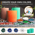 Candle Shop DIY candle making supplies kit layout