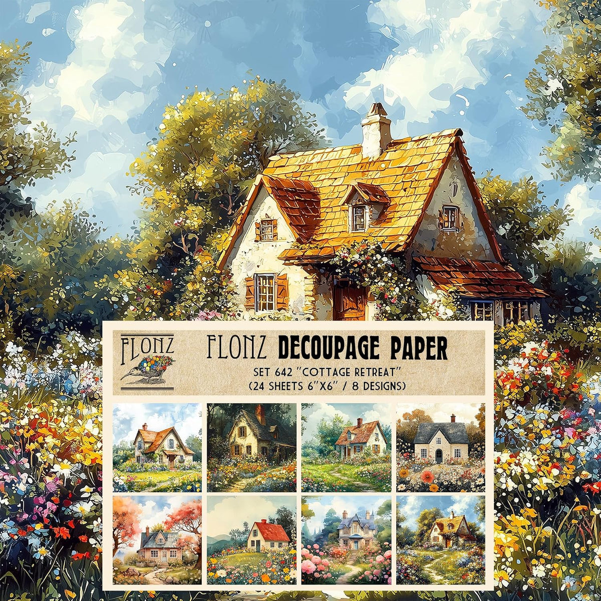 Flonz gothic scrapbooking paper sheet layout