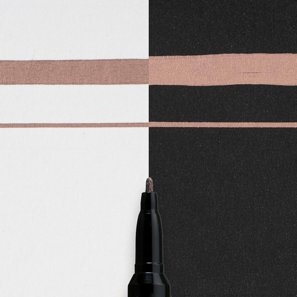 Sakura PenTouch copper paint marker writing demonstration