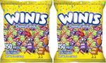 Winis Original Variety Bag chewy candy pieces spread out