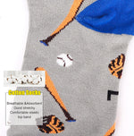 Belloxis youth athletic socks folded and stacked