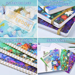 Maalibok journal open to show thick ruled paper pages