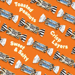 Atkinson's Peanut Butter Bars texture breakdown view highlighting the crispy layer and creamy peanut butter filling.