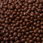 Gourmet cherry flavored dark chocolate espresso beans in a bowl