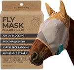 TSZ Horse Fly Mask - UV Block 70% Breathable Soft Fleece Padding Fly Masks for Horses Flymask Durable Fly Control Comfortable Adjustable Straps All-Day for Equines - Image 12