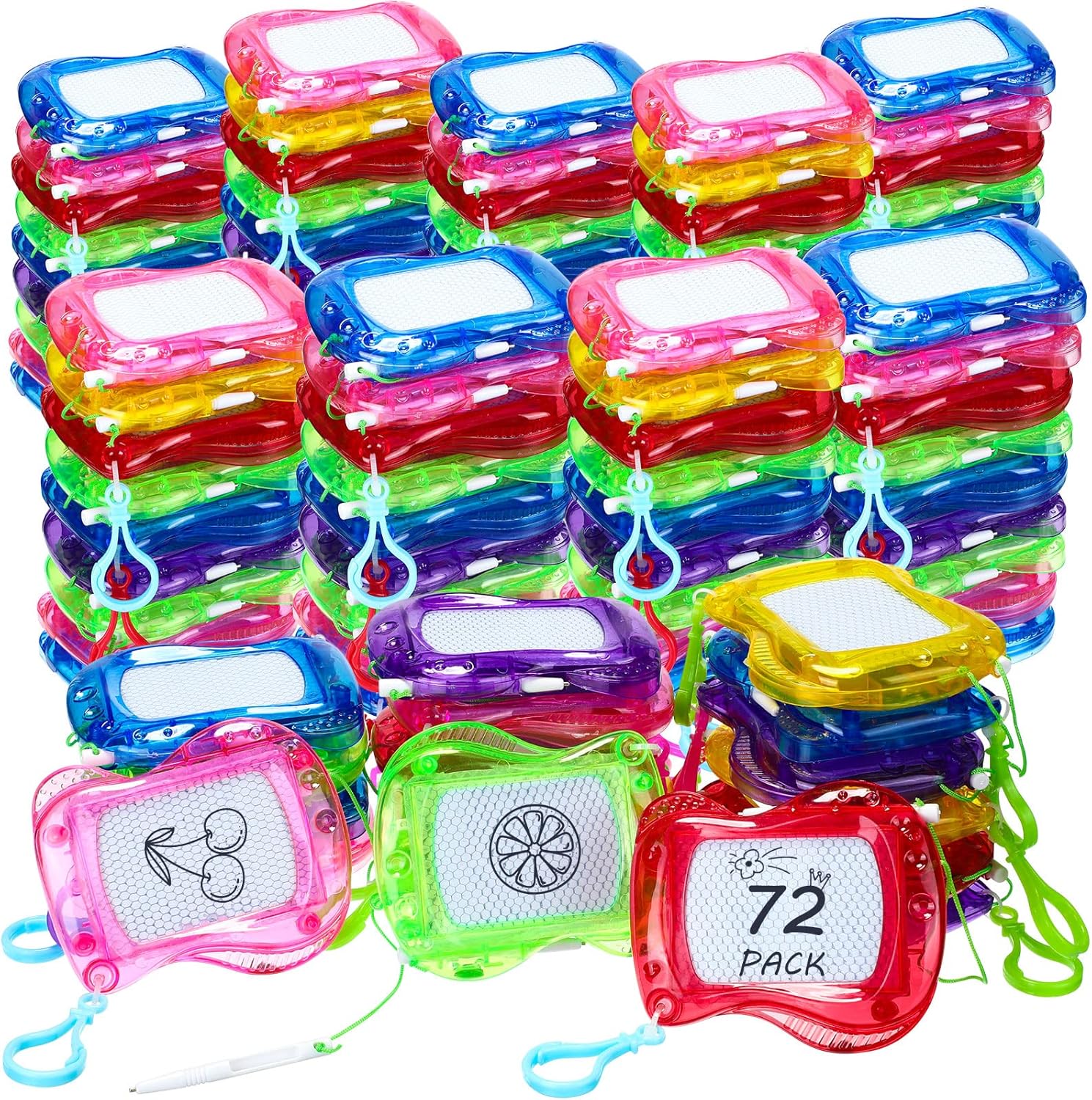 Zhehao 72 pack mini magnetic drawing board front view