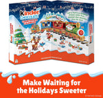 Kinder countdown advent calendar packaging details showing nutritional facts and imported product information