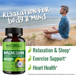 NATURELO Tumeric Curcumin, Plant Based Joint Support, Magnesium Glycinate, 200 mg Magnesium - Gluten Free, Non GMO - 120 Capsules - Image 9